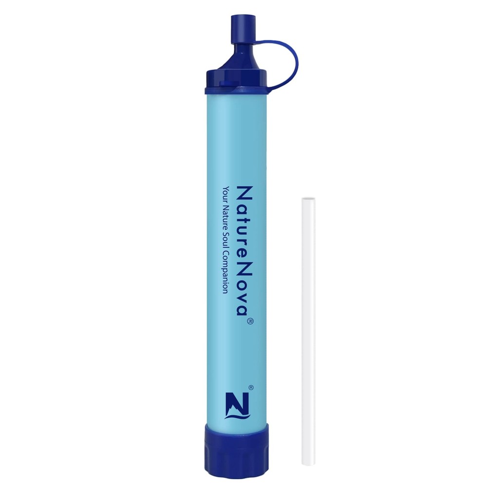 Personal Water Filter Straw - Outdoor Portable Filtration Emergency Survival Gea