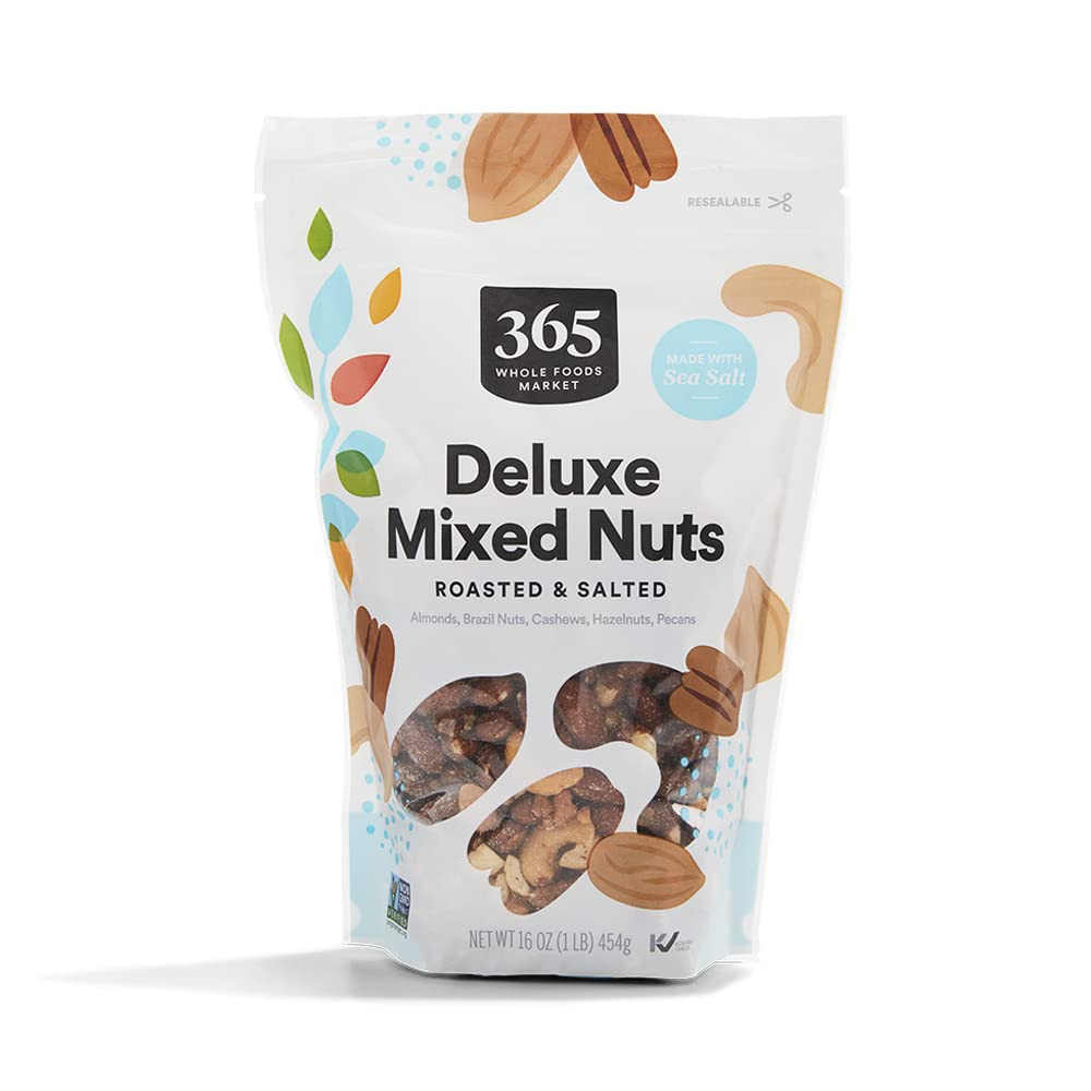, Roasted Salted Deluxe Mixed Nuts, 16 Ounce