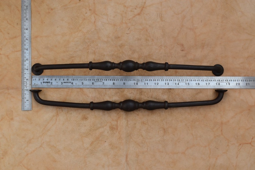 19' Cast iron door gate Extra large handle vintage pull handle Home Decor 2 pcs