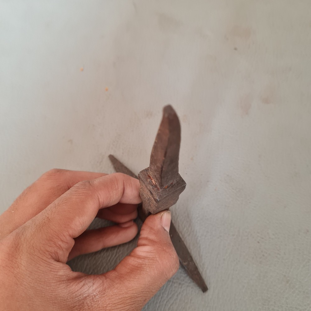 Rare original T-Shaped Iron Gunsmith Blacksmith silversmith Shaping Tool 4.5"