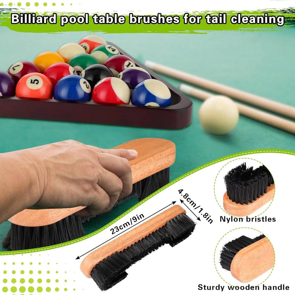 31 Pcs Pool Table Balls Billiard Accessory Kit with 16 Table Balls 1 Triangle Bi