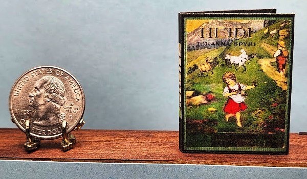 1:6 SCALE MINIATURE BOOK HEIDI ILLUSTRATED PLAYSCALE BARBIE