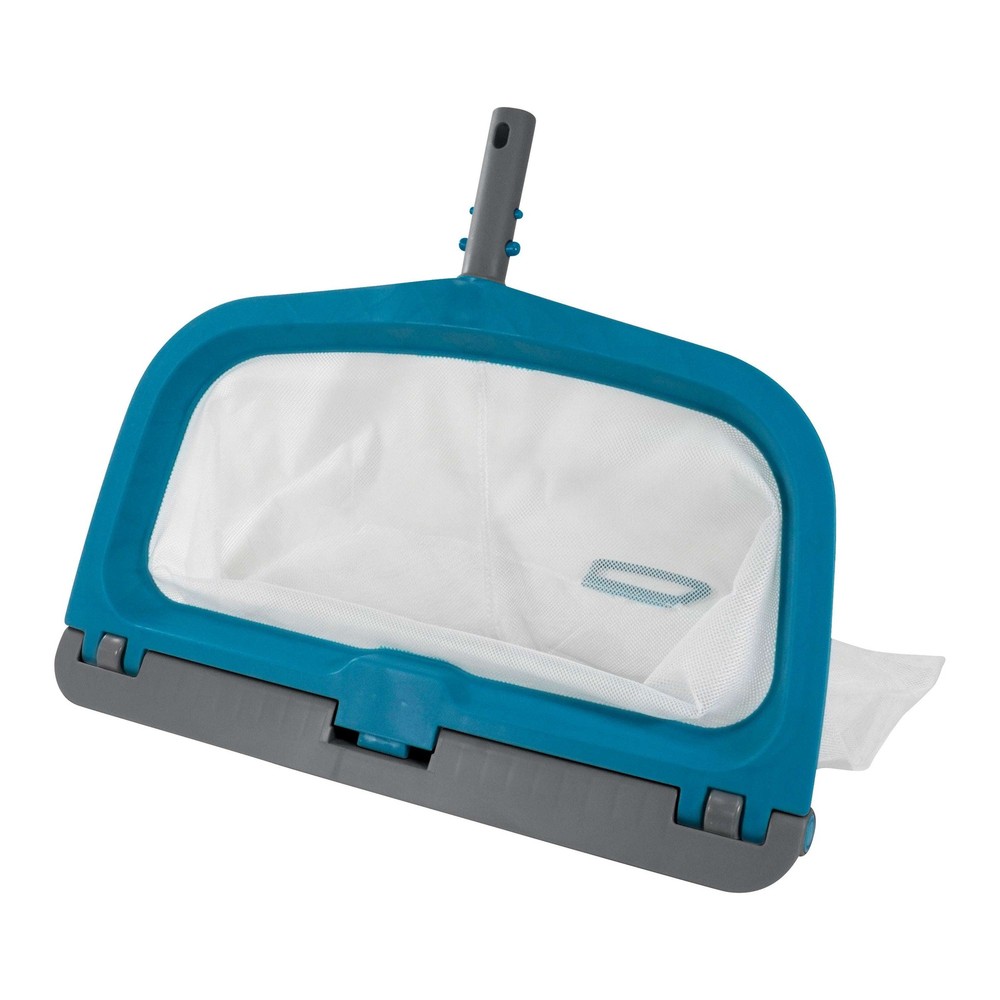 Pool Leaf Rake with Easy-Roll Wheels