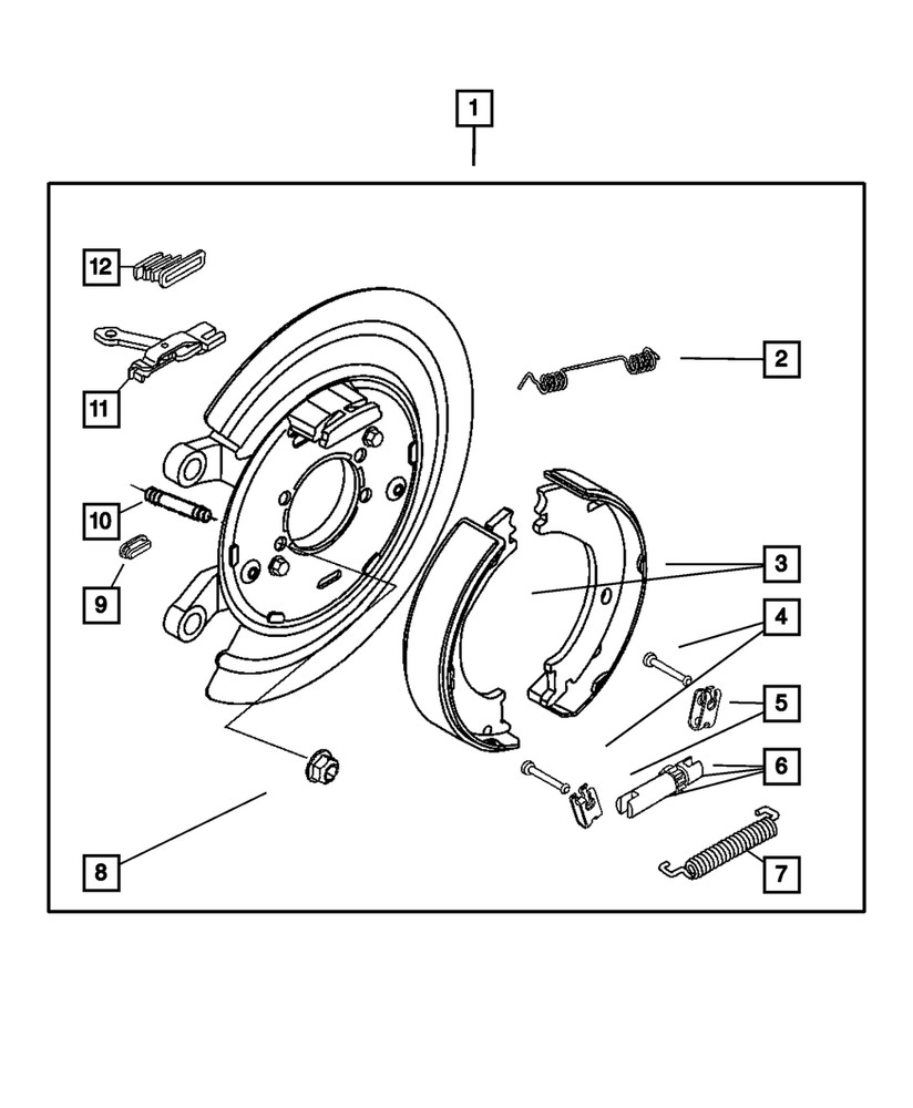 Genuine Mopar Upper Shoe Return Spring 5179335AA