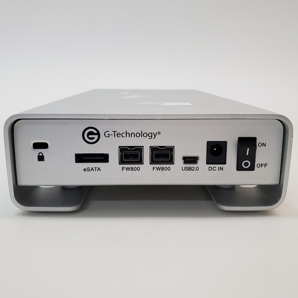 G-Technology G-Drive GD4 2000 2TB External Hard Drive USB Firewire w Power Adptr