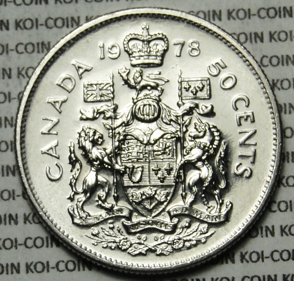 Canada 1978 50c half dollar coin circulated