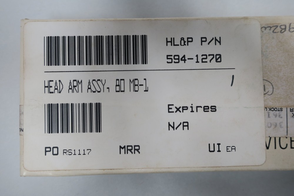 Control Data Corp 75010102 Head Arm Assembly