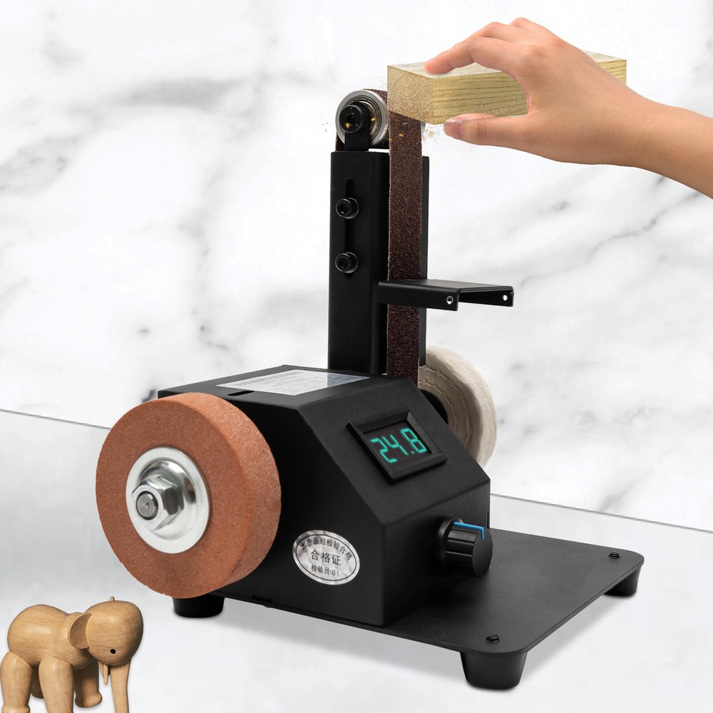 Mini Electric Belt Sander Grinder DIY Polishing Machine Sanding Belt Sharpener