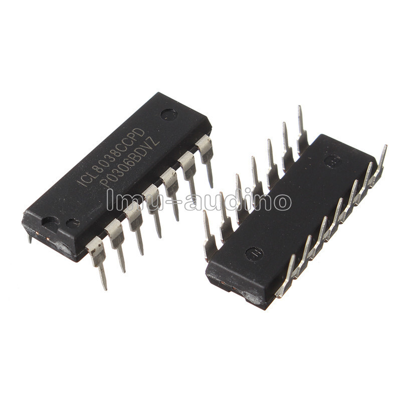 2pcs ICL8038 ICL8038CCPD Function Generator IC DIP-14 Sine Wave Rectangle Triangle