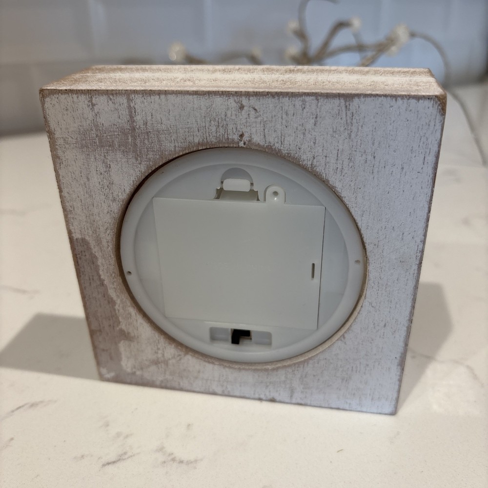 Holiday Tabletop Tree Silver White Battery Lit