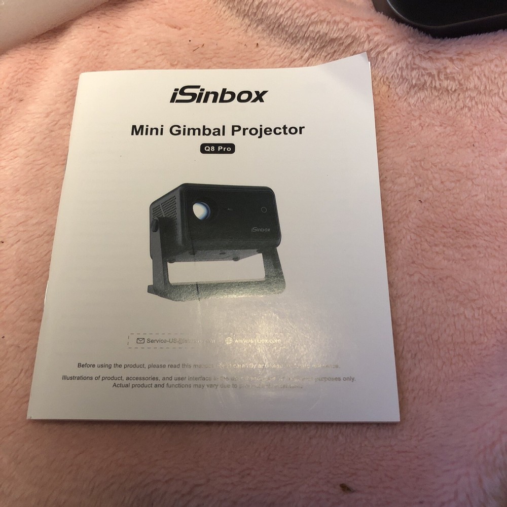 [Auto Focus] Mini Projector with WiFi6 Bluetooth,135°Rotatable Portable iSinbox