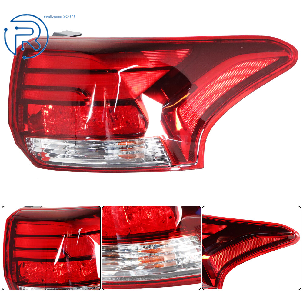 Passenger Right Side For 2016-2020 Mitsubishi Outlander Red Outer Tail Light