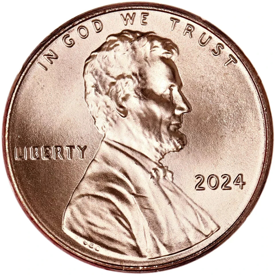 2024 P&D Lincoln Shield Cent Uncirculated US Mint 2 Coin Set