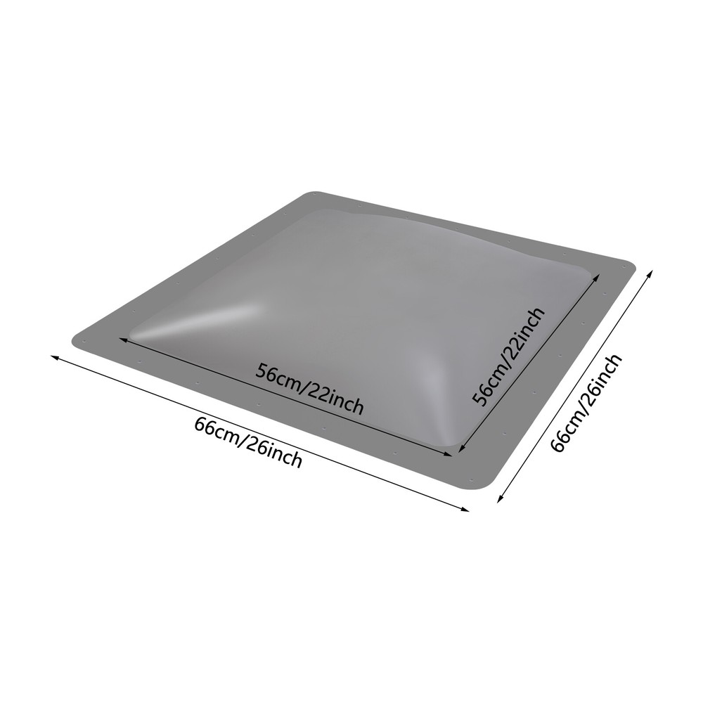 RV Skylight Outer Dome Camper Skylight Venting Skylight Replacement 66*66cm