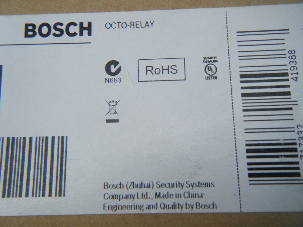 New Bosch D8129 Security System Control Board Octo-Relay