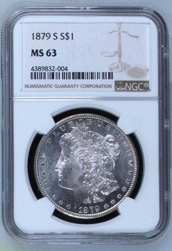 1879 S Morgan Silver Dollar NGC MS-63