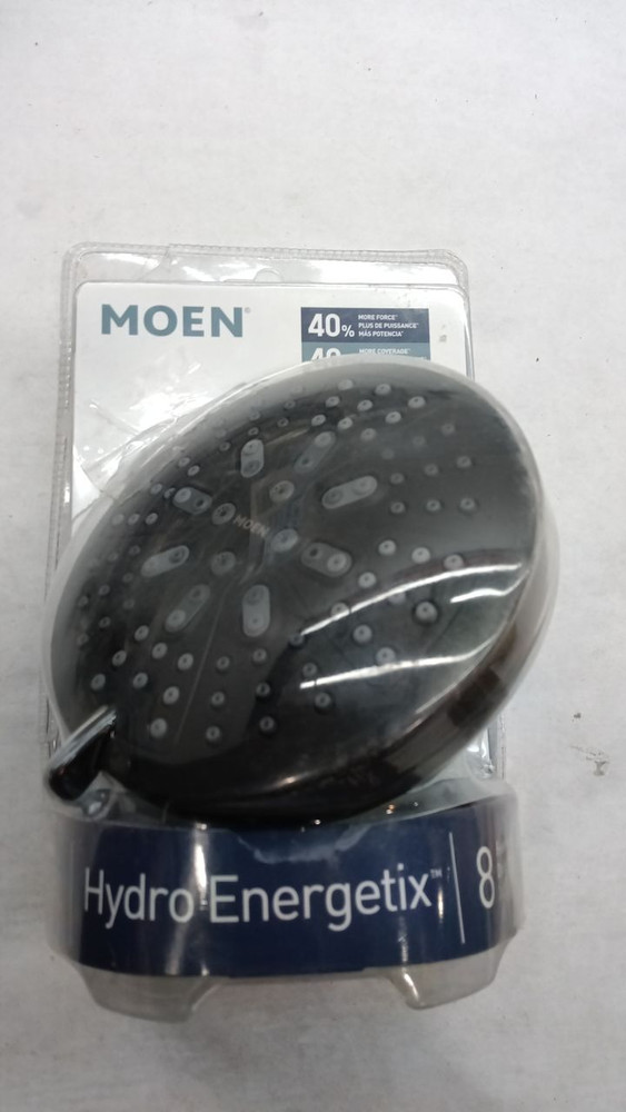 Moen 200W0BL Hydro Energetix 8-Function, 5" Diameter Spray Head - Matte Black