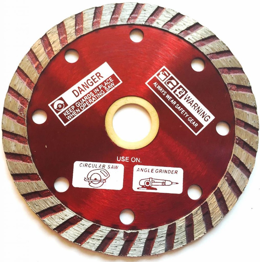 4.5" Turbo Diamond Saw Blade for Cutting Concrete, Bricks, Stone