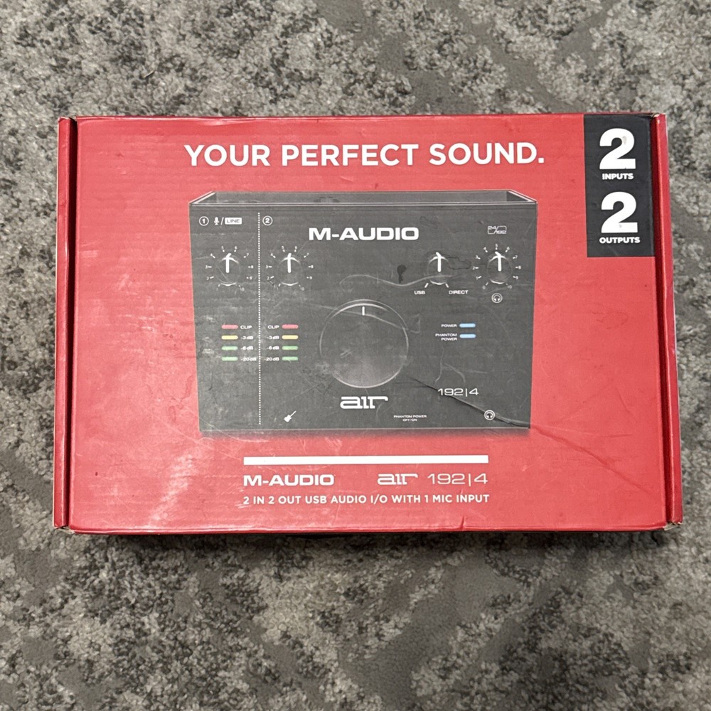 M-Audio AIR 192|4 USB Audio Interface USB C Tested