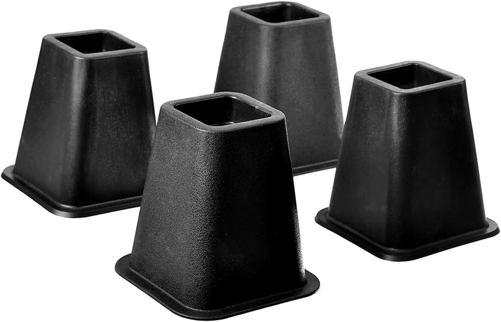 Bed Risers Heavy Duty Stackable Furniture Risers for Dorm Couch Bed 4 Pack