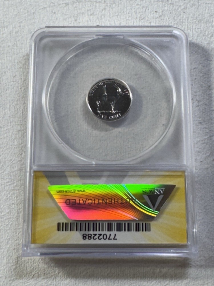 1997 Eritrea 1 Cent Graded MS 67 by ANACS