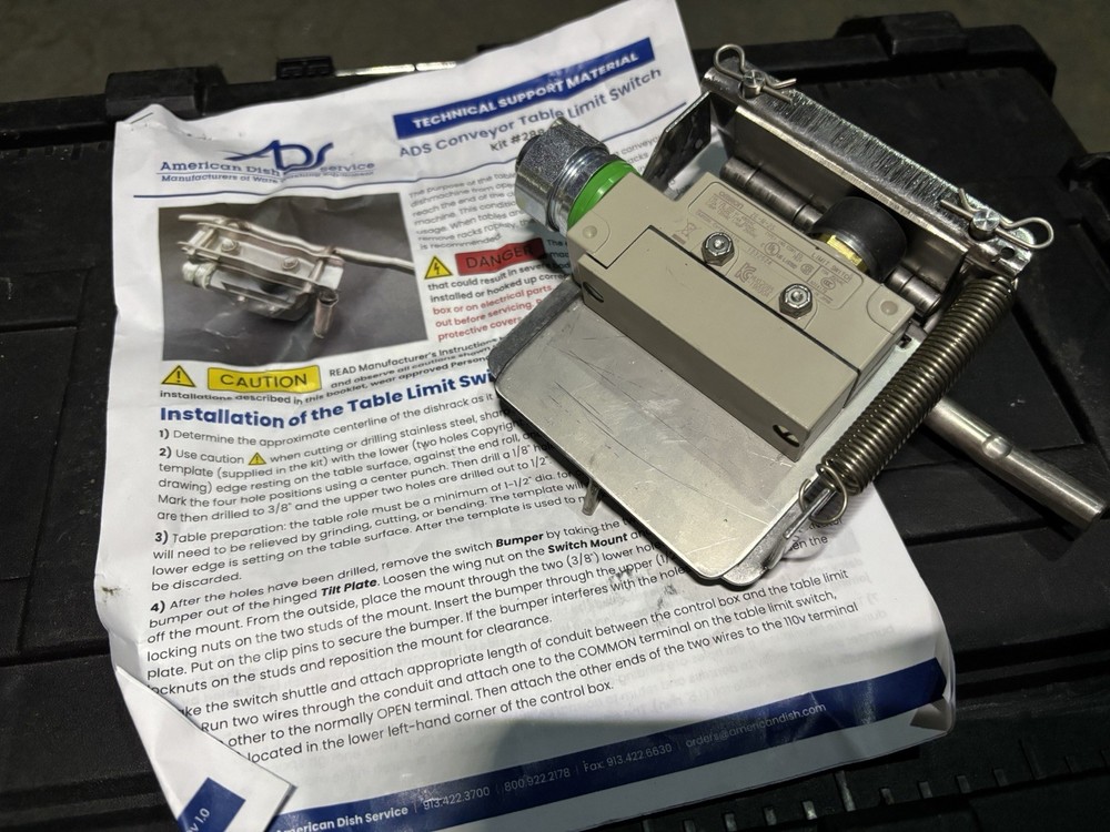 ADS Conveyor Table Limit Switch