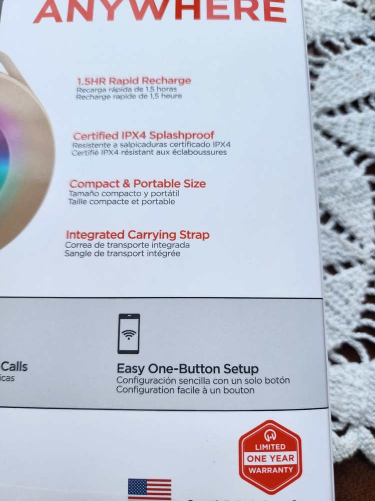 Hypergear Wireless Audio Essentials Duo With Light-Up Bluetooth Speaker