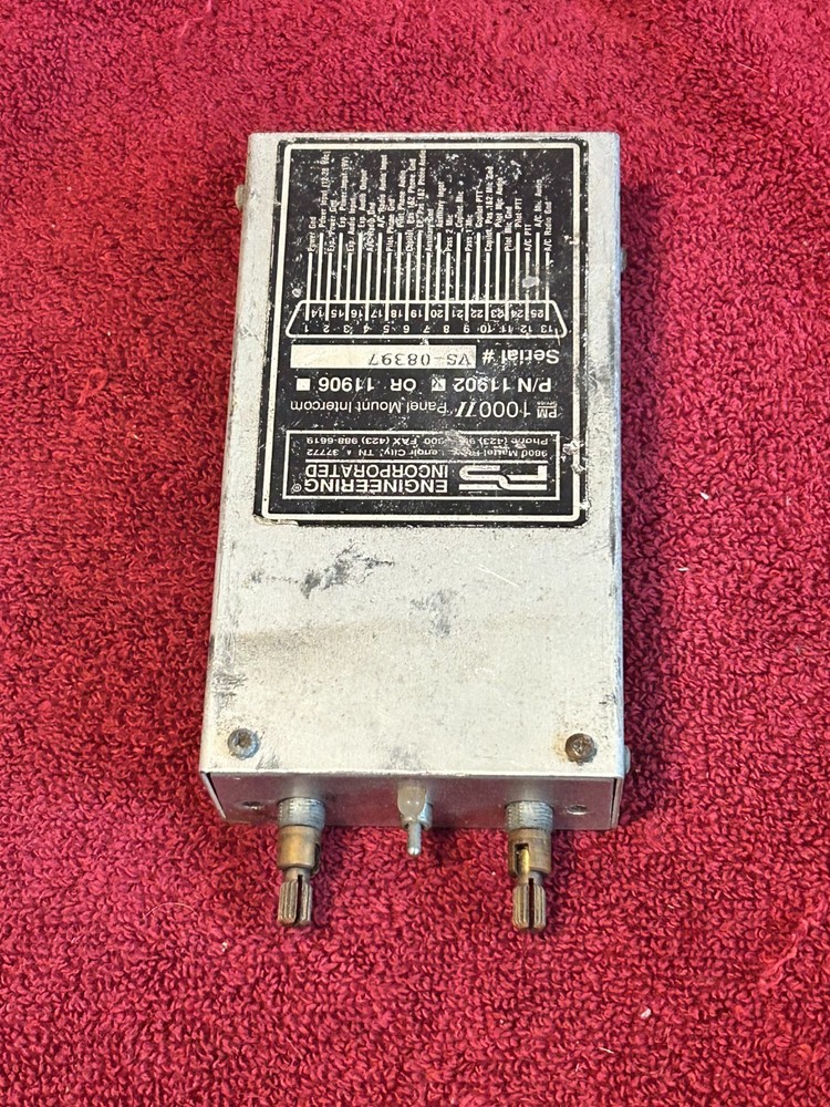 PS ENGINEERING PM 1000 II INTERCOM P/N 11902 NO FACEPLATE CORE