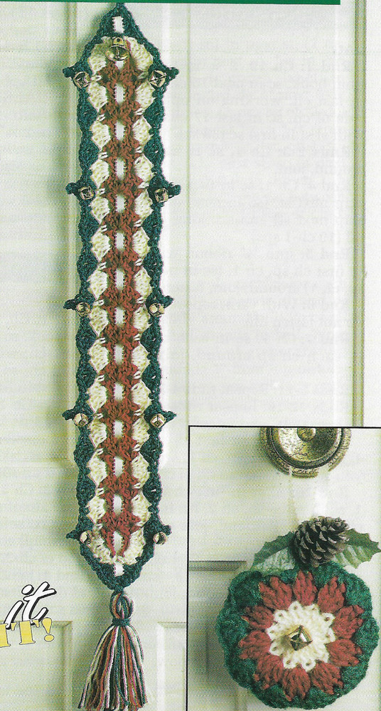 Holiday Door Trims crochet pattern instructions