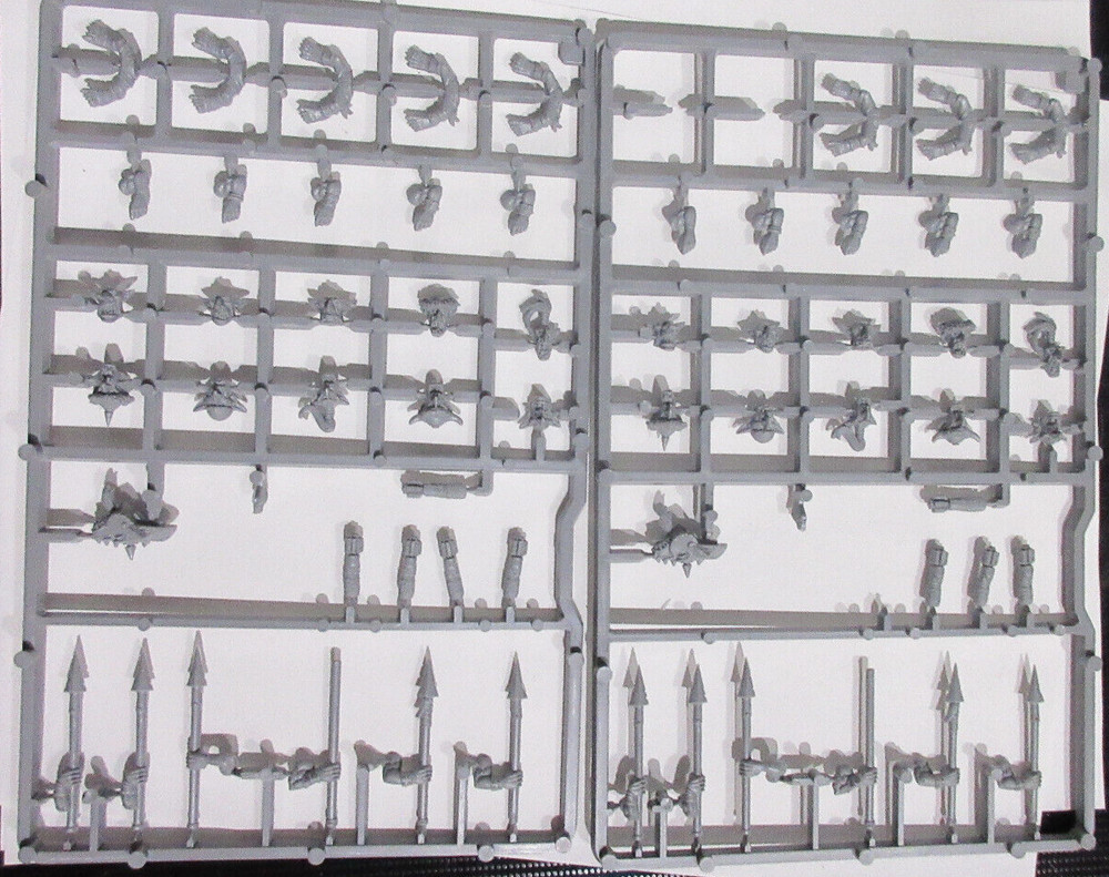 Warhammer Orc Goblin Wolf Rider Bits on Sprue