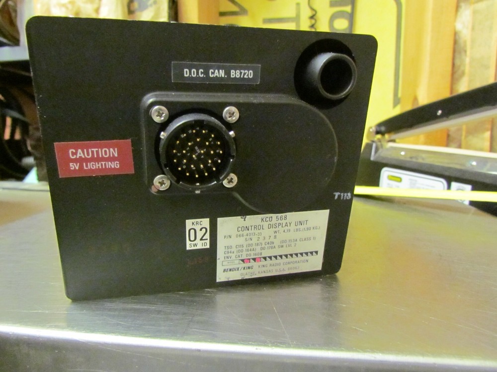 Used Bendix King Control Display Unit KCU-568 PN 066-4013-33