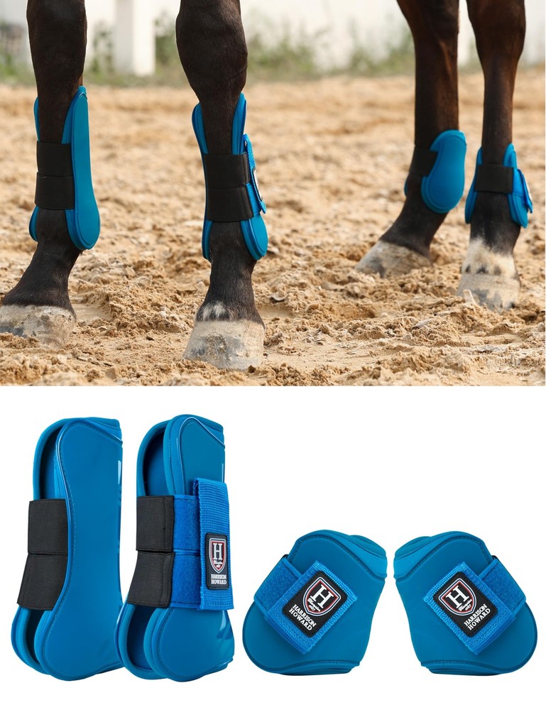 Harrison Howard Horse Tendon Boots Open Front/Fetlock Boot for Horse Protective