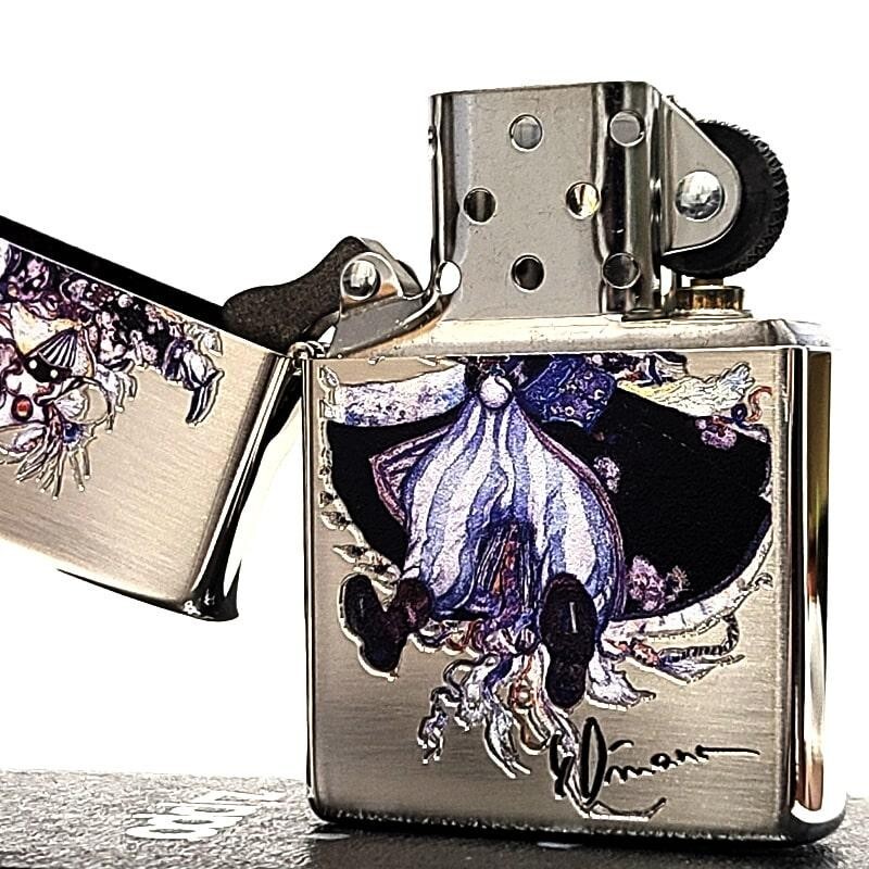 Zippo Yoshitaka Amano Final Fantasy Mage Double-sided processing Silver
