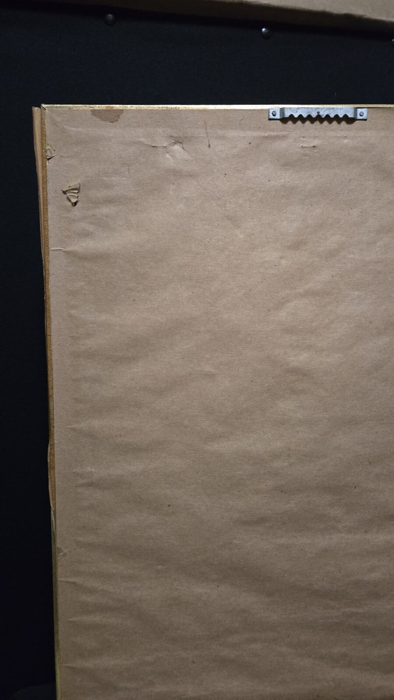 Ten Commandments in Hebrew hand painted on Papyrus Vintage.
