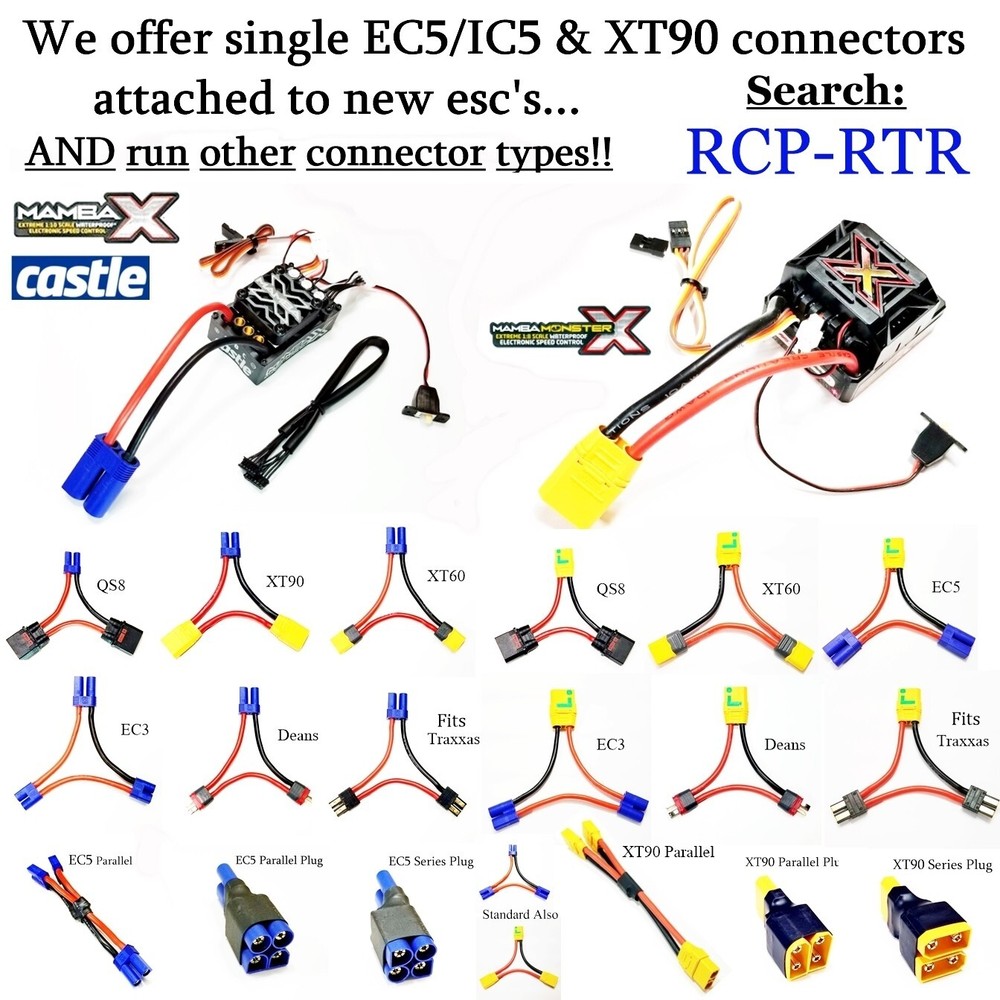 RCP Deans Series harness Double Battery Voltage