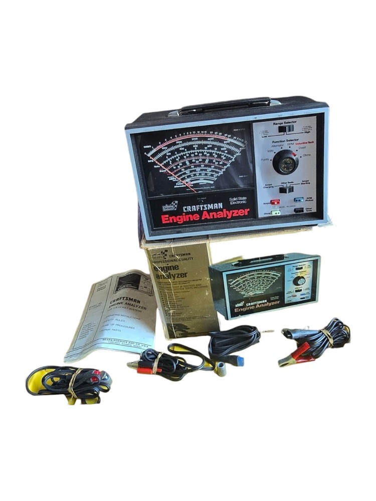 Vintage Sears Craftsman Solid State Electronic Engine Analyzer Model 161.210400