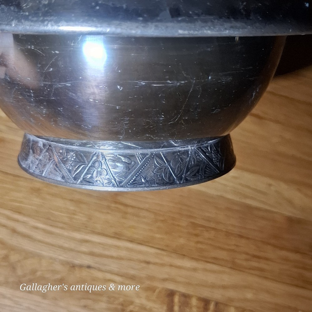 Antique Hartford Silver Plate Pickle Castor Dish