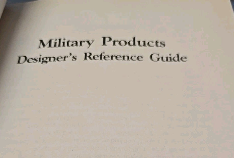 Texas Instruments Military Products Designers Reference Guide 1986 Specs Vintage