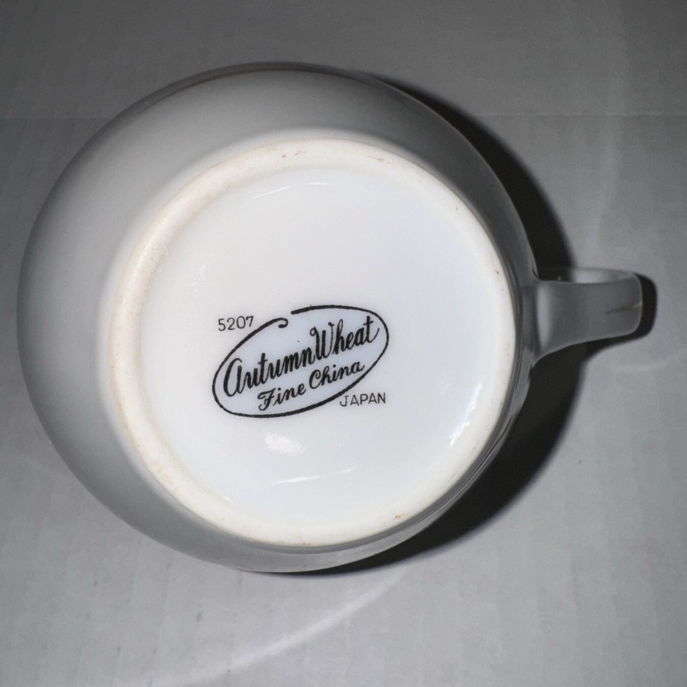 Autumn Wheat Fine China 5207 Cream Pitcher