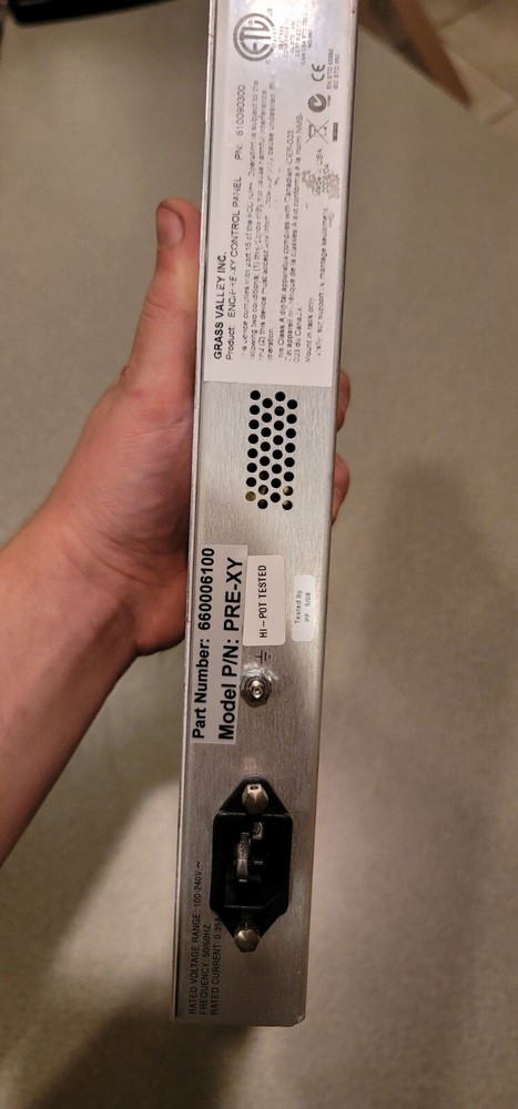 Grass Valley Encore pre-XY Universal XY Programmable Control Panel 1u rackmount