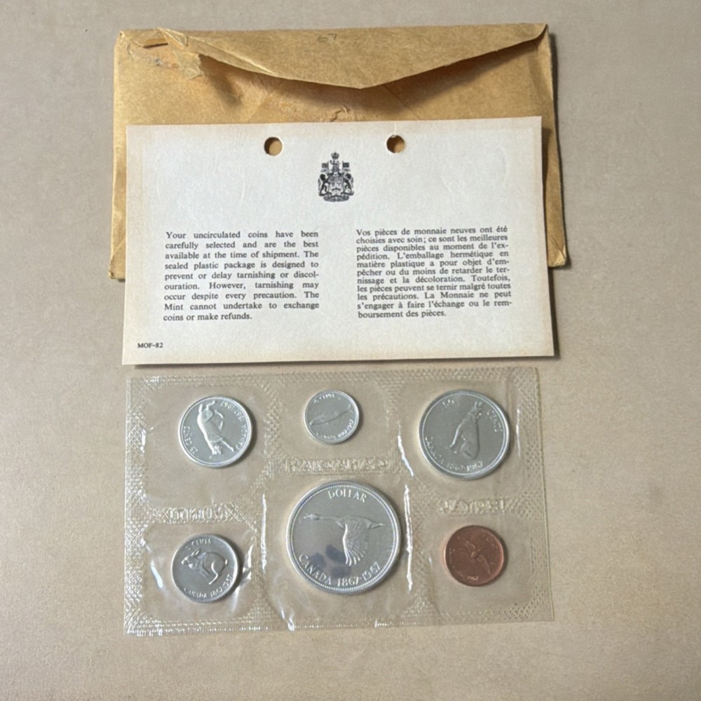Canada 1967 Centennial Uncirculated Mint Set Sealed in Original Envelope