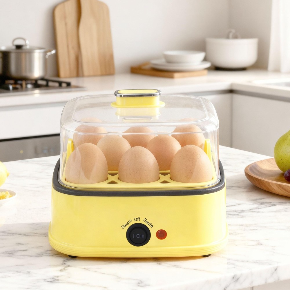 8-in-1 Electric Egg Cooker & Egg Bite Maker, Rapid Egg Steamer for Hard/Soft ...