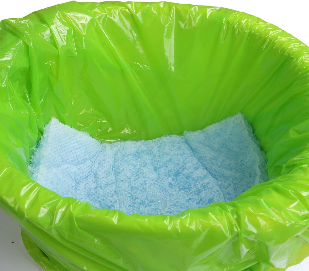 Commode Liners for Bedside Commode with Super Absorbent Pad 50 Pack Disposable B