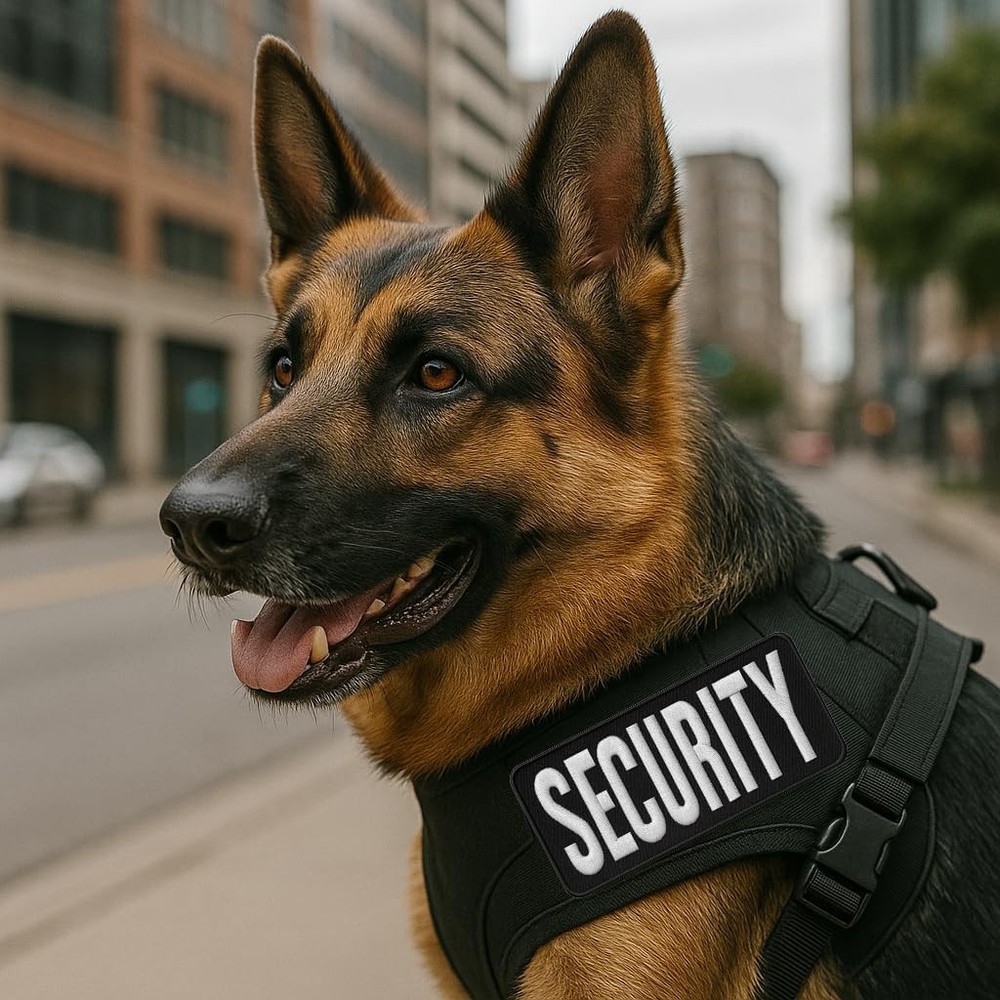 Security Badge - Patch - Patches for 4"x10", 2"x5", Red