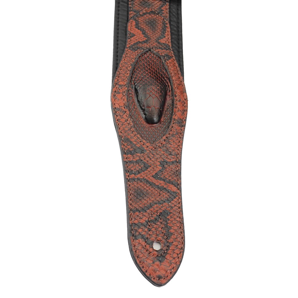 Walker & Williams SF-01 Copper Brown Snake Pattern Strap with Snakehead 