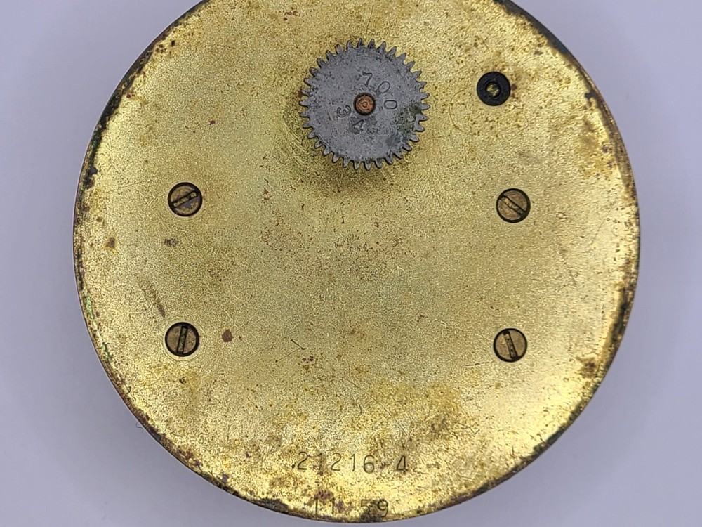 Vintage Badger Water Meter White Dial Face - Brass Construction