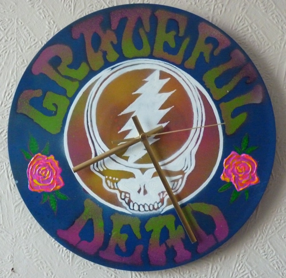 GRATEFUL DEAD record wall clock..