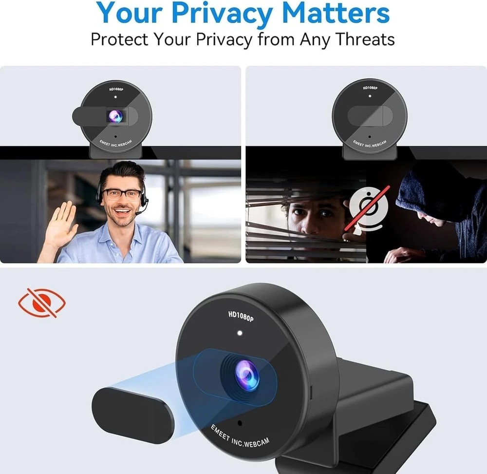 High-Definition C950 Webcam with Built-In Microphone & Auto Light Correction