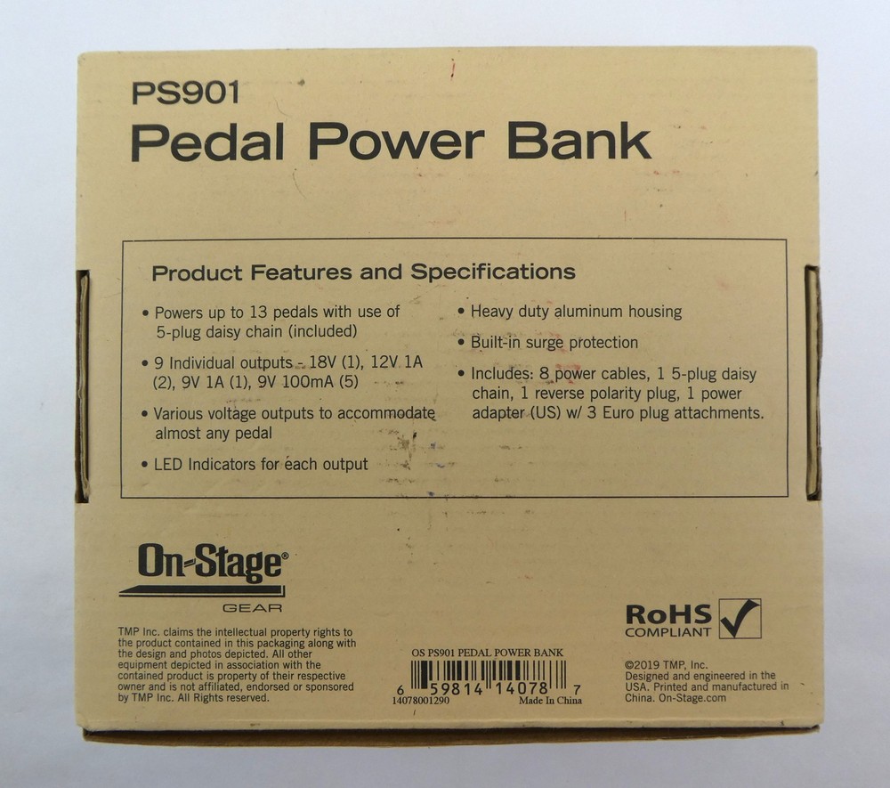 On-Stage Pedal Power Bank PS901