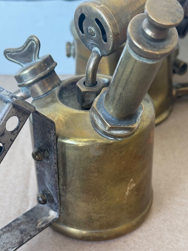 Vintage Brass Blow Torch x2 Bladon B'Ham